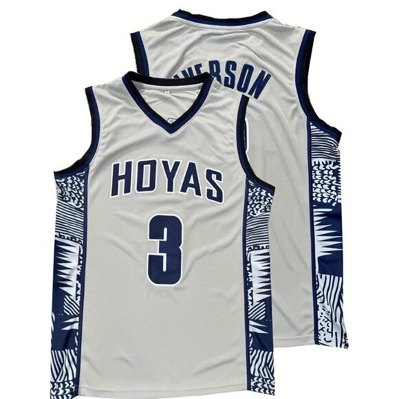 New With Tags Other - NEW Georgetown Hoyas #3 Allen Iverson Basketball Jersey, Men's